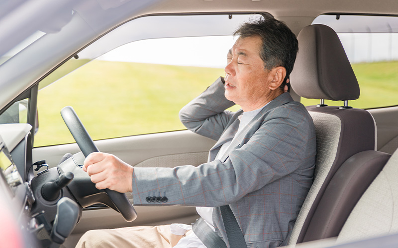交通事故によって起こるケガ